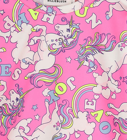 Billieblush Bluse - Pink m. Enhjørninger