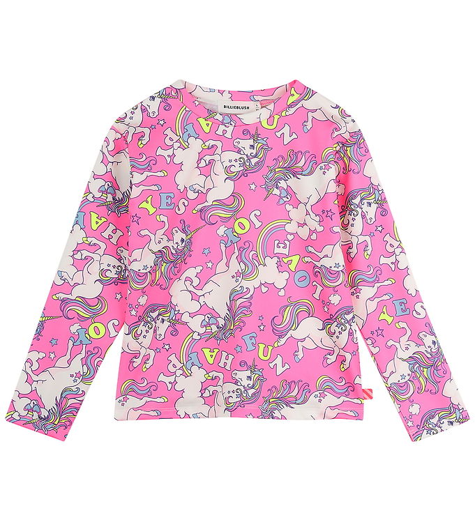 Billieblush Bluse - Pink m. Enhjørninger