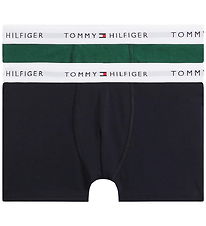 Tommy Hilfiger Boxershorts - 2-pak - Navy Blue/Ornamental Green