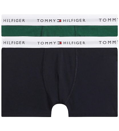 Tommy Hilfiger Boxershorts - 2-pak - Navy Blue/Ornamental Green
