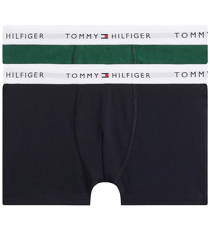 Tommy Hilfiger Boxershorts - Trunk - 2-pak - Navy/Ornamental Gre