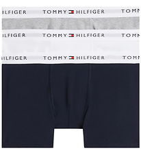 Tommy Hilfiger Boxershorts - 3-pak - Grey Htr/White/Navy Blue