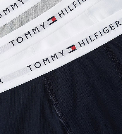 Tommy Hilfiger Boxershorts - 3-pak - Grey Htr/White/Navy Blue