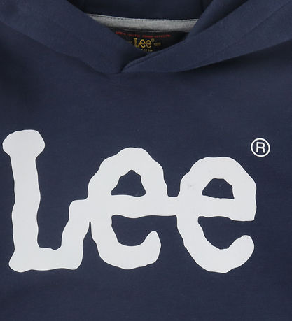 Lee Hættetrøje - Wobbly Graphic - Navy Blazer