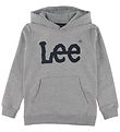 Lee Hættetrøje - Wobbly Graphic - Vintage Grey Heather