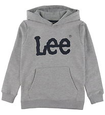 Lee Hættetrøje - Wobbly Graphic - Vintage Grey Heather