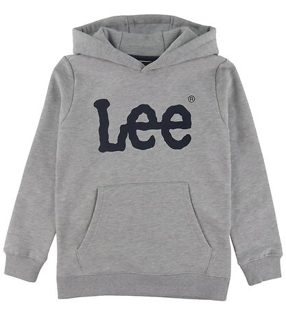 Lee Hættetrøje - Wobbly Graphic - Vintage Grey Heather