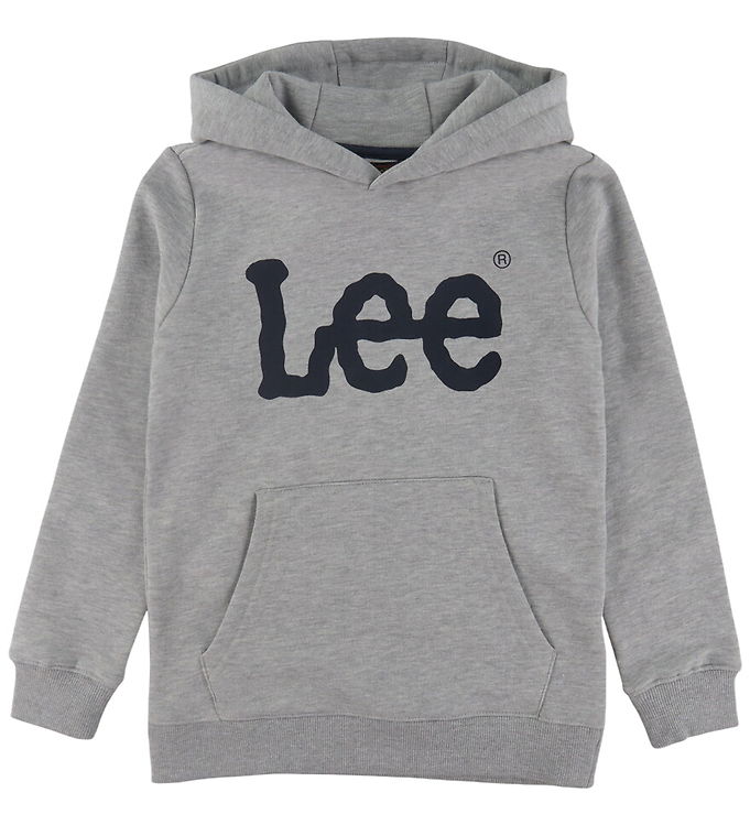 Lee Hættetrøje - Wobbly Graphic - Vintage Grey Heather