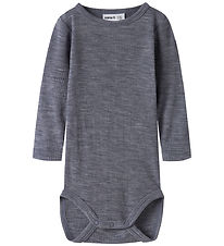 Name It Body l/æ - Uld - Rib - Noos - NbnWax - Folkstone Gray