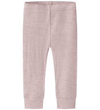 Name It Leggings - Uld - Rib - Noos - NbnWax - Violet Ice
