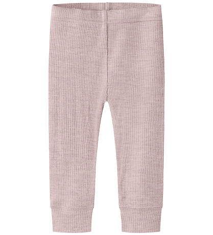 Name It Leggings - Uld - Rib - Noos - NbnWax - Violet Ice