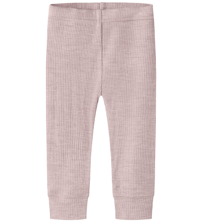Name It Leggings - Uld - Rib - Noos - NbnWax - Violet Ice