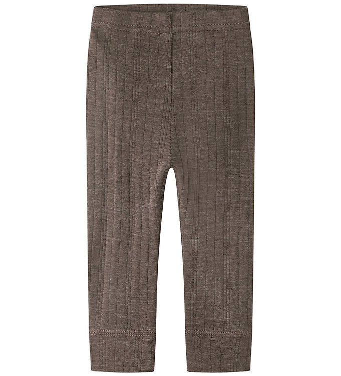 Name It Leggings - Uld - Rib - Noos - NbmWang - Morel