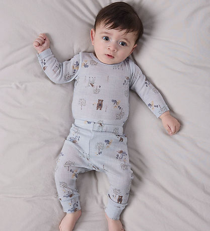 Name It Leggings - Uld - Noos - NbmWang - Arctic Ice/Forest Anim