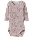 Name It Body l/æ - Uld - Noos - NbfWang - Violet Ice/Flowers + L