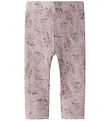 Name It Leggings - Uld - Noos - NbfWang - Violet Ice/Flowers And