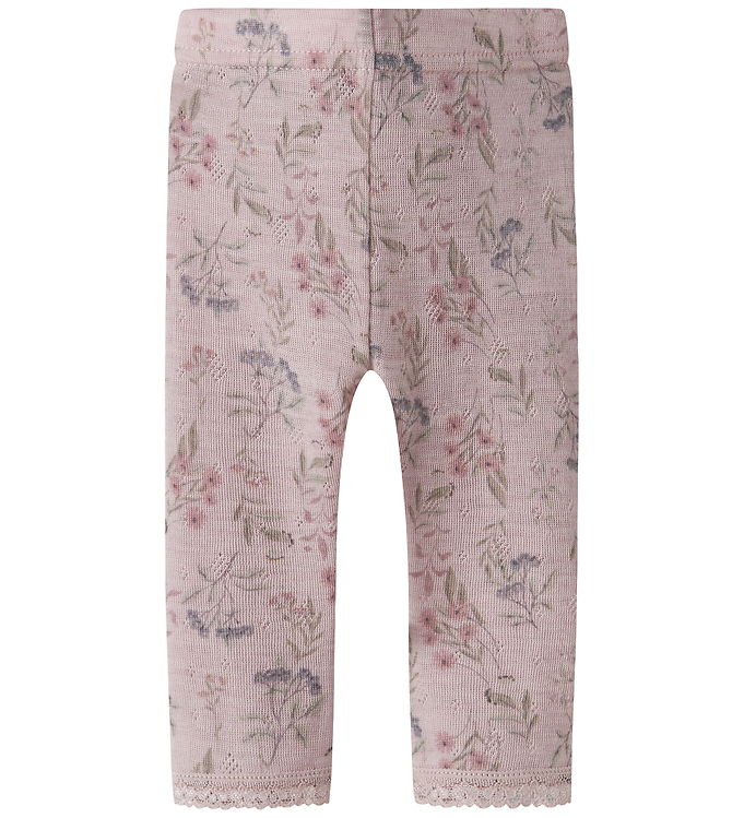 Name It Leggings - Uld - Hulmønster - Noos - NbfWang - Violet Ic