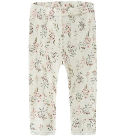 Name It Leggings - Uld - Noos - NbfWang - Snow White/Flowers And