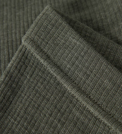 Name It Leggings - Uld - Rib - Noos - NmnWax - Mulled Basil