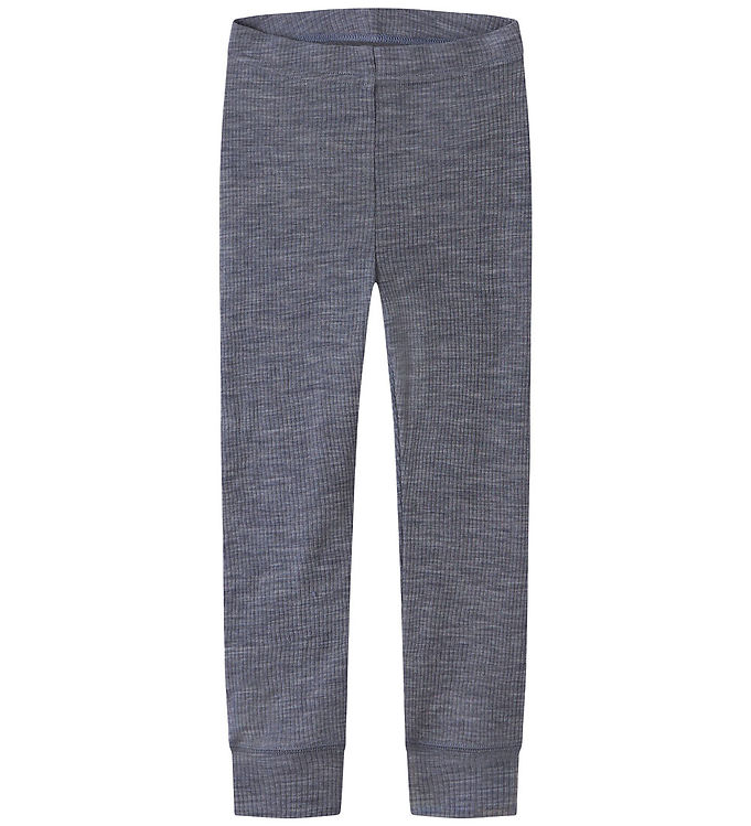 Name It Leggings - Uld - Rib - Noos - NmnWax - Folkstone Gray