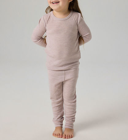 Name It Leggings - Uld - Rib - Noos - NmnWax - Violet Ice