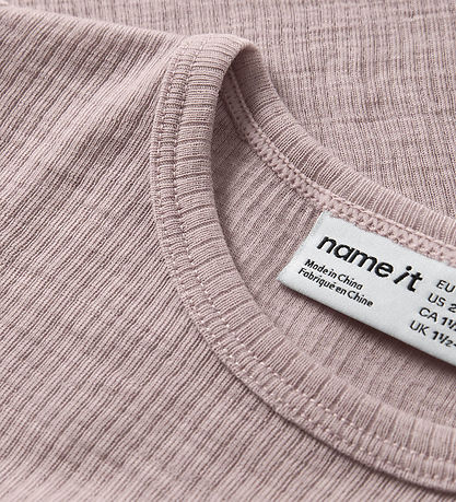 Name It Bluse - Uld - Rib - Noos - NmnWax - Violet Ice