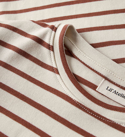 Lil Atelier Bluse - Loose - NmfLimia - Turtledove/Maple Syrup