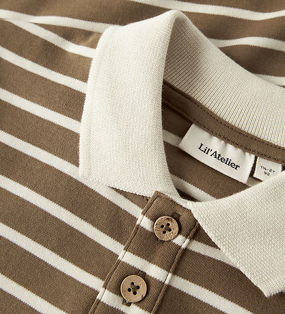 Lil Atelier Polobluse - Loose - NmmLimia - Kangaroo/Turtledove