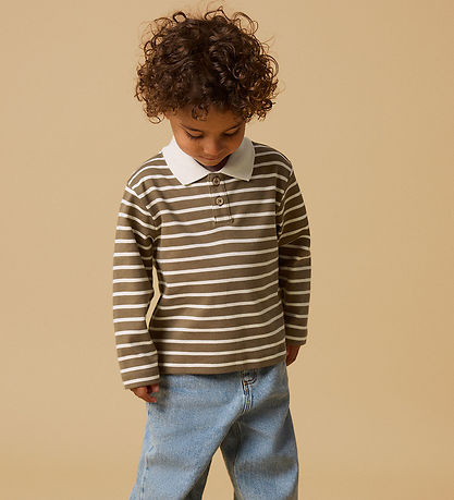 Lil Atelier Polobluse - Loose - NmmLimia - Kangaroo/Turtledove