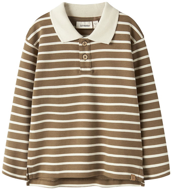 Lil Atelier Polobluse - Loose - NmmLimia - Kangaroo/Turtledove