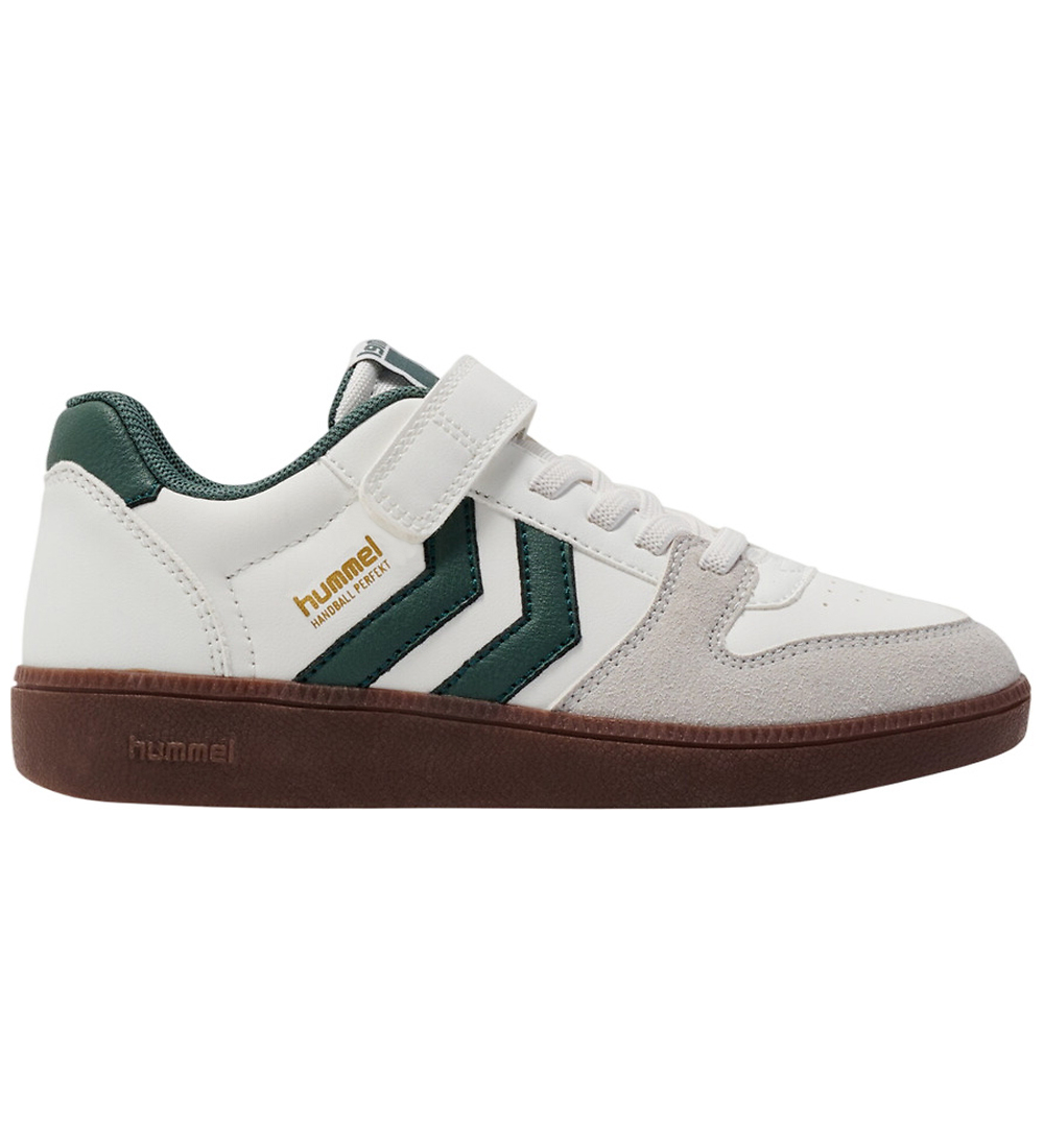 Hummel Schuhe - Handball Perfect SP Jr - White/Dark Forest - Hummel - 30 - Schuhe