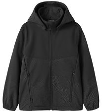 Name It Softshell Jacket w. Fleece - NkmAlfa - Black