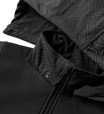 Name It Softshelljakke m. Fleece - NkmAlfa - Sort