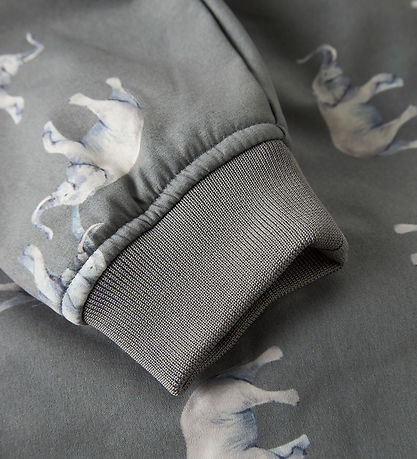 Name It Softshelljakke m. Fleece - NmmAlfa - Quiet Shade/Elephan