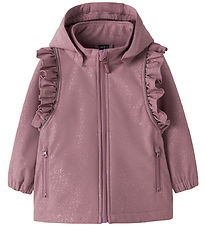 Name It Softshelljakke m. Fleece - NmfAlfa - Wistful Mauve
