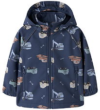 Name It Softshelljakke m. Fleece - NmmAlfa - Oceana/Construction