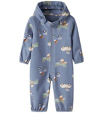Name It Softshell Suit w. Fleece - NbmAlfa - Country Blue/Cute E