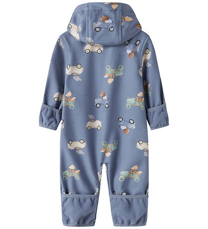 Name It Softshelldragt m. Fleece - NbmAlfa - Country Blue/Cute E