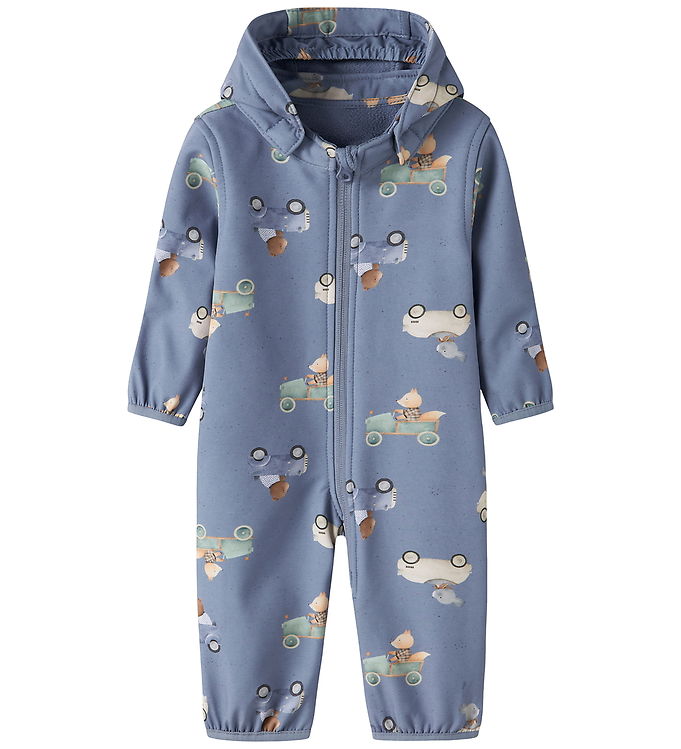 Name It Softshelldragt m. Fleece - NbmAlfa - Country Blue/Cute E