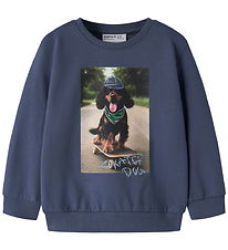Name It Sweatshirt - NmmVoto - Vintage Indigo/Skater Dog