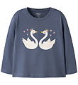 Name It Bluse - NmfVeen - Vintage Indigo/Swan Princess