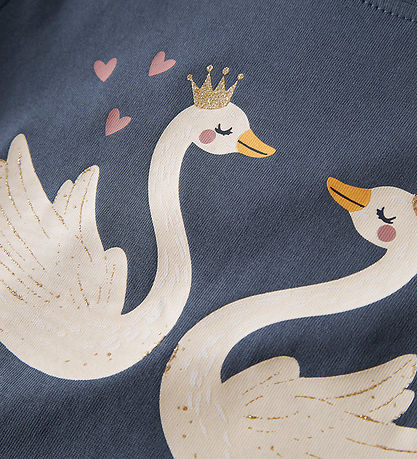 Name It Bluse - NmfVeen - Vintage Indigo/Swan Princess