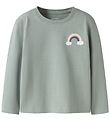 Name It Bluse - NmfVeen - Green Milieu/Rainbow