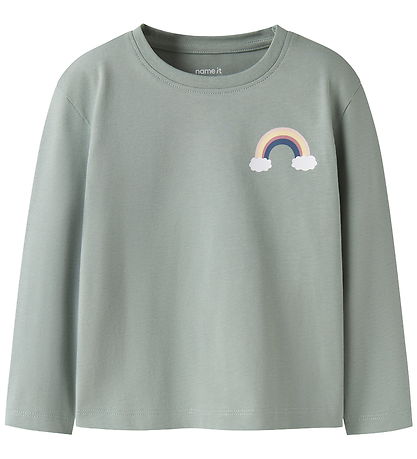 Name It Bluse - NmfVeen - Green Milieu/Rainbow