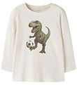 Name It Bluse - NmmVoto - Antique White/Dino Football