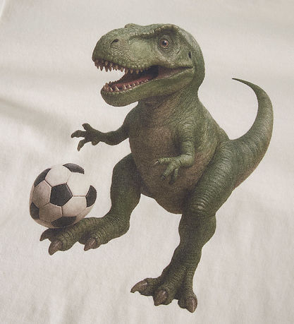 Name It Bluse - NmmVoto - Antique White/Dino Football