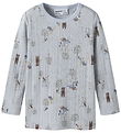 Name It Bluse - Uld - NmmWang - Arctic Ice/Forest Animal