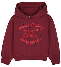 Zadig & Voltaire Hættetrøje - Crimson