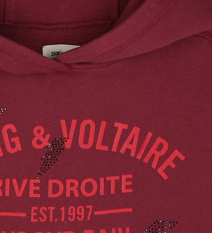 Zadig & Voltaire Hættetrøje - Crimson