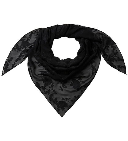 Lala Berlin Tørklæde - Triangle - Lace Garden Black